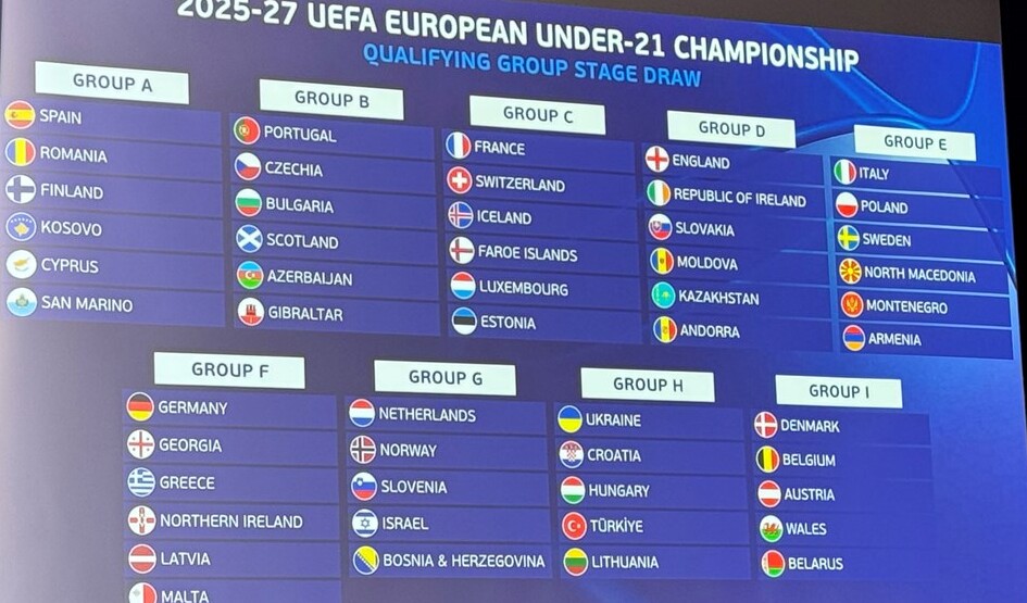 Mlada reprezentacija u grupi sa Italijanima