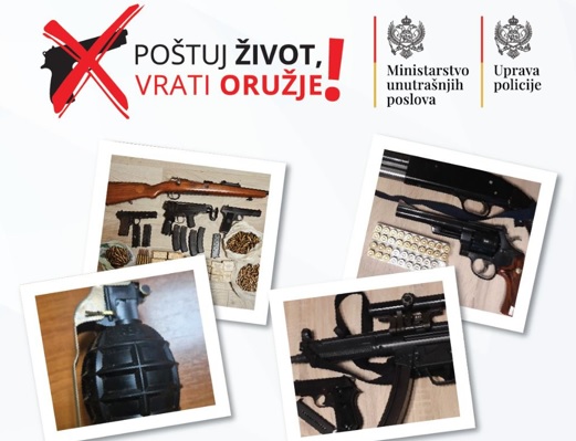 Građani predali 1.915 komada oružja, 201 bombu…