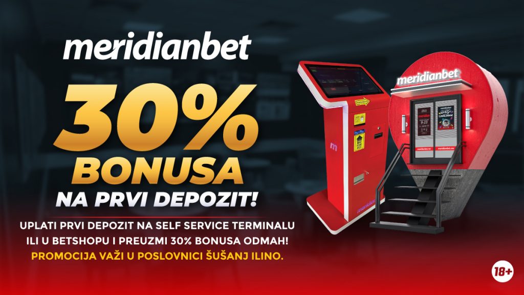 Nova šansa za 30% bonusa na prvu uplatu!