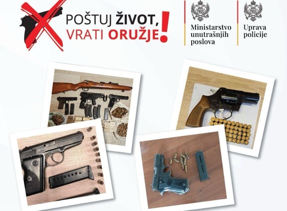 Građani predali 2.834 komada oružja i 97.267 komada municije