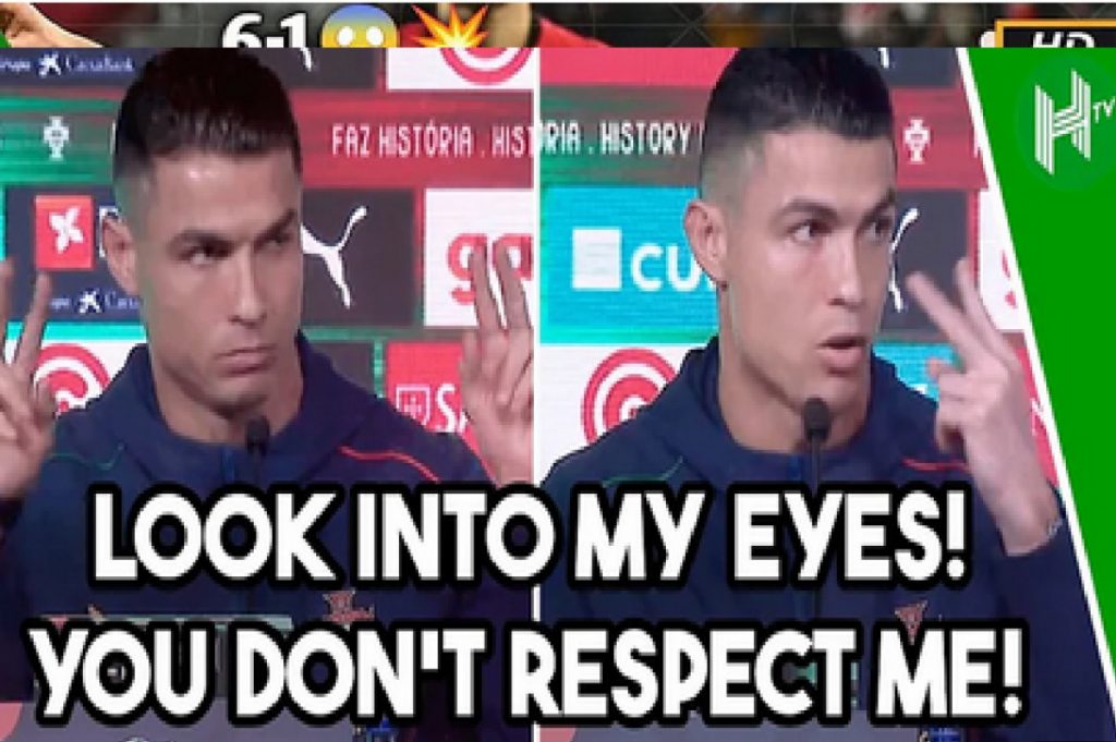 Ronaldo ljut na novinare: Gledaj me u oči kad pričam