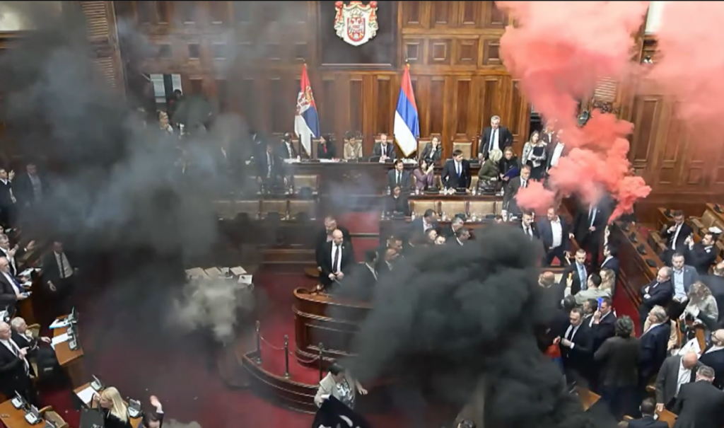 Terorizam u Skupštini Srbije