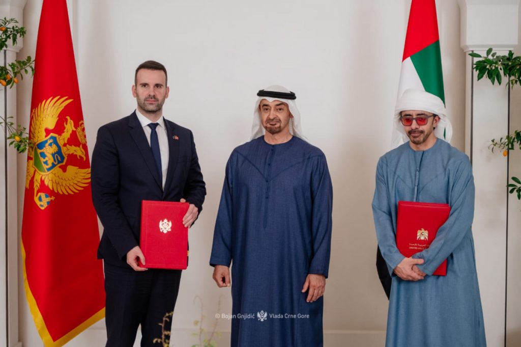 Spajić sa predsjednikom UAE: Potpisan sporazum o saradnji između dvije države