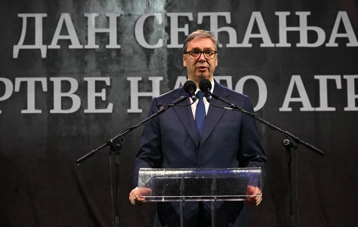 Vučić na obilježavanju godišnjice početka NATO agresije: Bol koju su nam nanijeli je ogroman, ubijali su nam djecu, žene, trudnice, starce, naše policajce, vojnike…