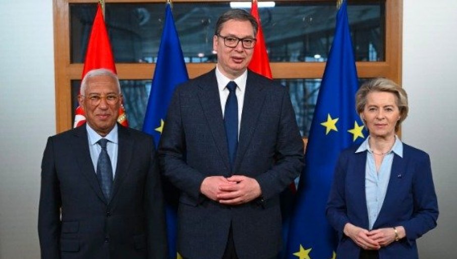 Počela radna večera: Vučić sa dva najveća lidera EU (FOTO)