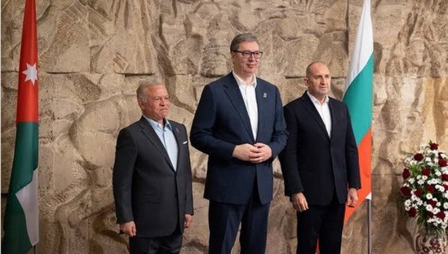 Vučić sa kraljem Jordana Abdulom II i predsjednikom Bugarske Rumenom Radevim: U uslovima geopoloitičkog magnovenja za Srbiju najvažnije da čuvamo mir i stabilnost