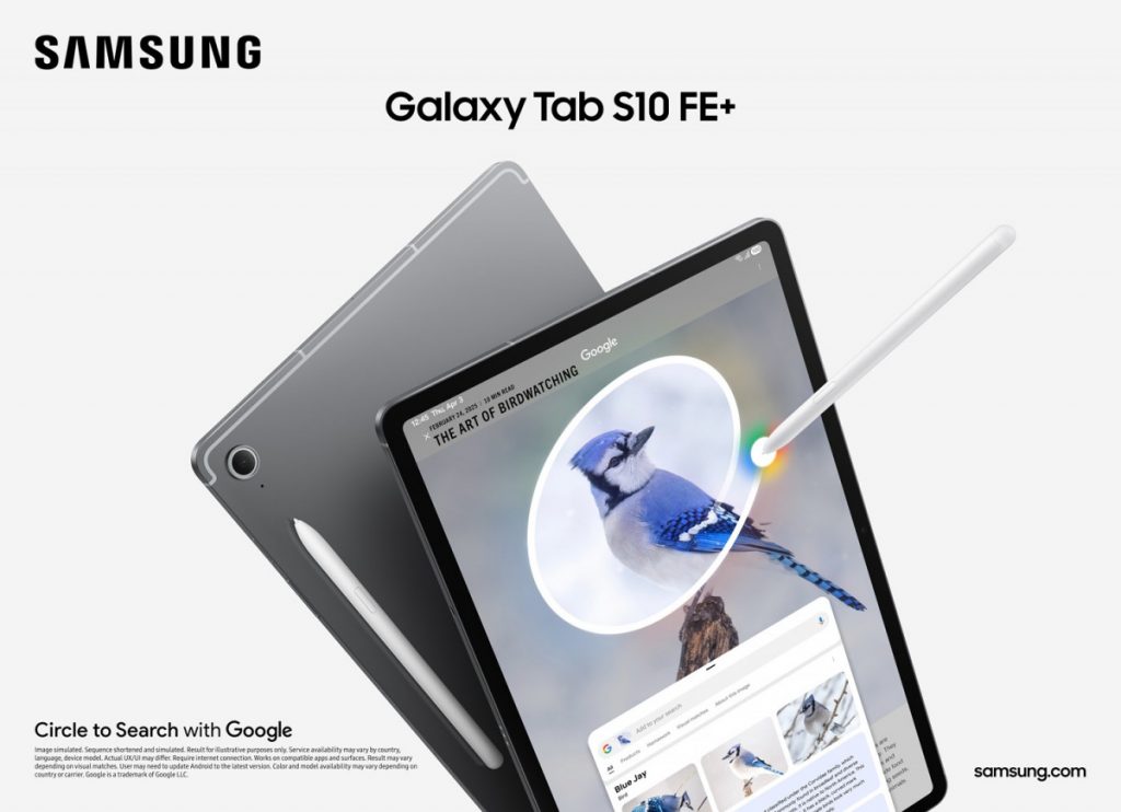 Galaxy Tab S10 FE serija donosi inteligentno iskustvo uz vrhunski, raznovrsni dizajn