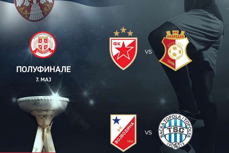 Izvučeni polufinalni parovi Kupa Srbije: Zvezda – Napredak, Vojvodina – TSC