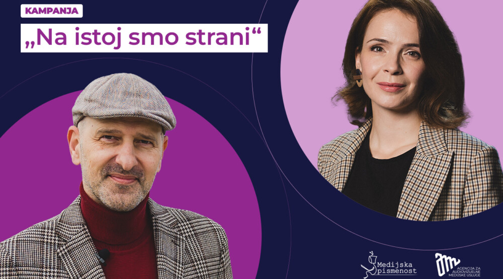 Kristina Obradović i Nikola Radunović podržali kampanju posvećenu medijskoj pismenosti