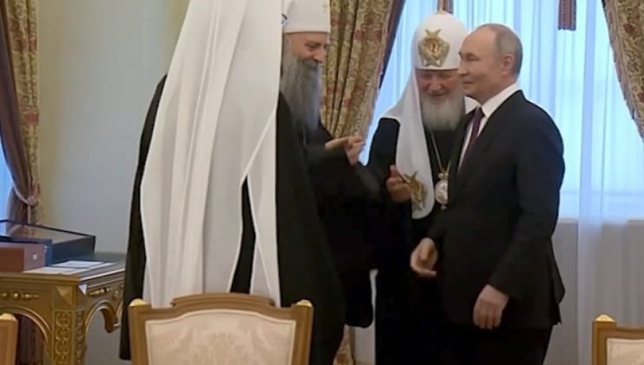 Putin sa patrijarhom Porfirijem: Očekujem predsjednika Vučića 9. maja u Moskvi