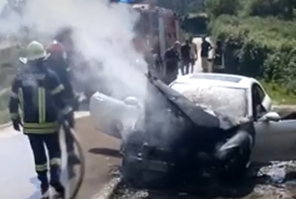 Izgorio automobil ukrajinskih tablica u Budvi