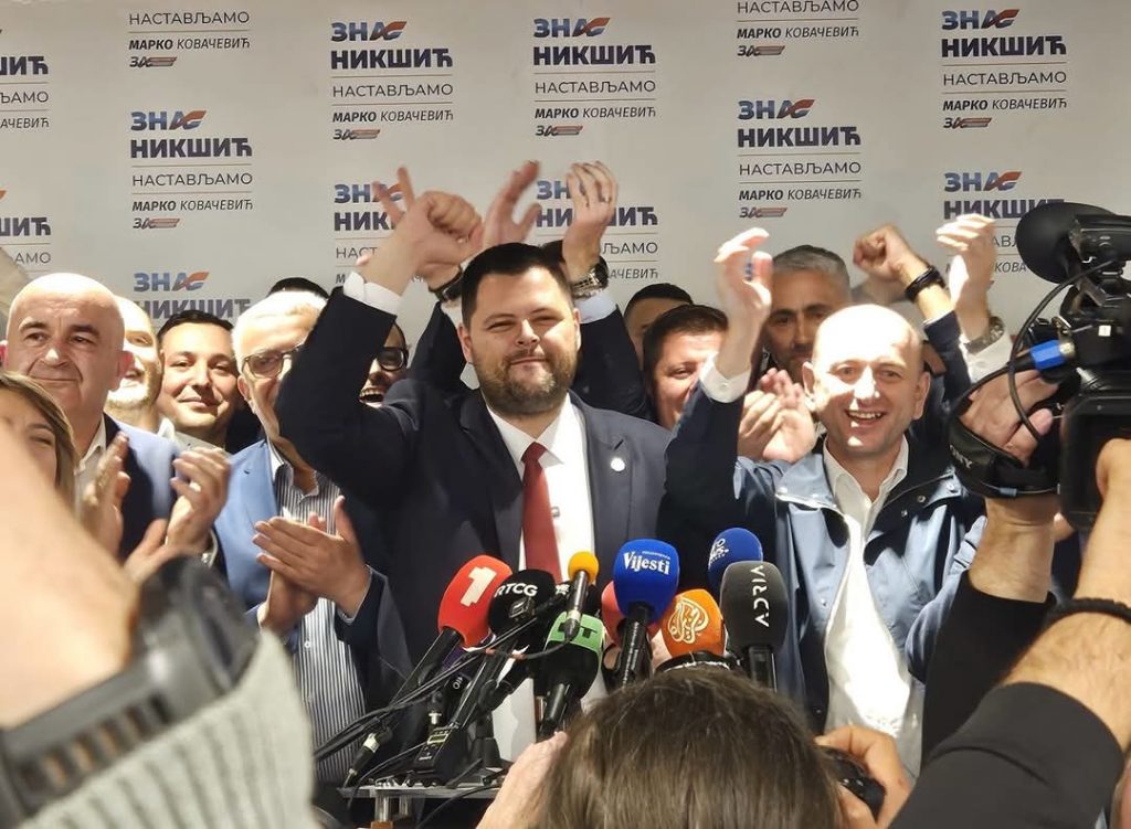 Kovačević poslije izbora: Opravdaćemo povjerenje, povešćemo naš Nikšić u bolju i svjetliju budućnost!