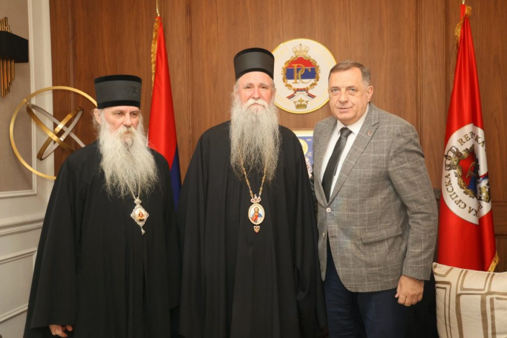 Mitropolit Joanikije sa Dodikom i vladikom Jovanom: Republika Srpska i Srpska pravoslavna crkva imaju odnos zasnovan na poštovanju, tako će i ostati!