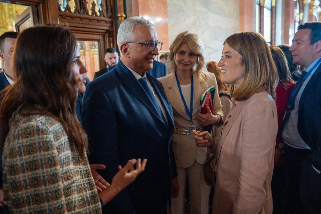 Predsjednik Mandić sa predsjednicom Evropskog parlamenta Robertom Metsolom
