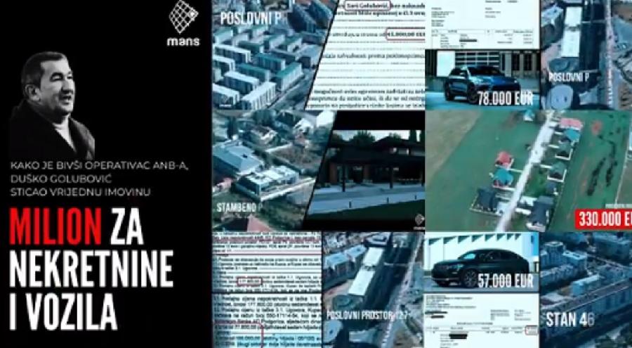 Istraživanje MANS-a: Golubovići za deset godina kupili nekretnine vrijedne više od milion evra