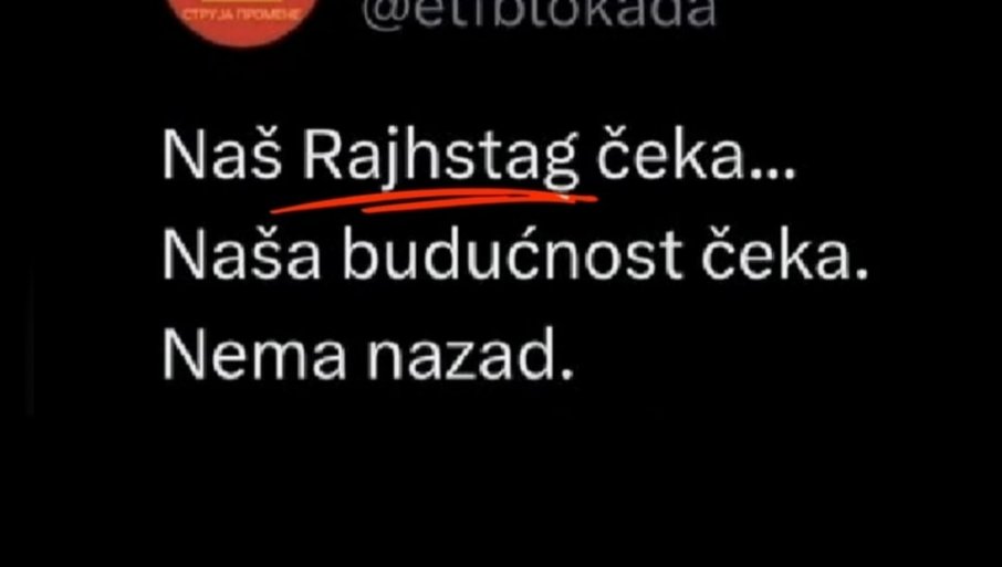Studenti blokaderi uporedili srpsku skupštinu sa Rajhstagom?