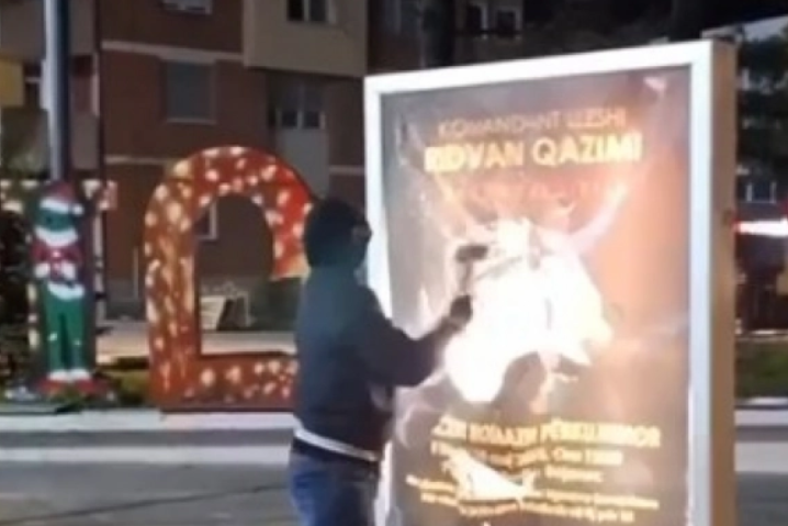 U Bujanovcu osvanuo plakat koji veliča teroristu UČK, ali – nije dugo potrajao! (VIDEO)