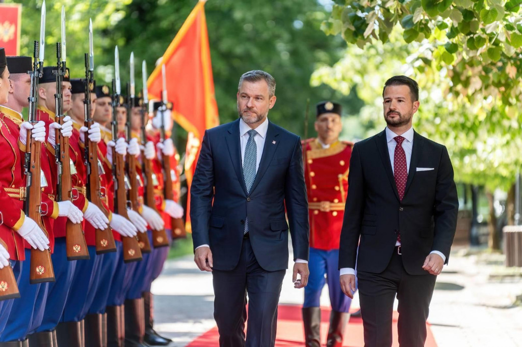 Milatović dočekao predsjednika Slovačke na Cetinju