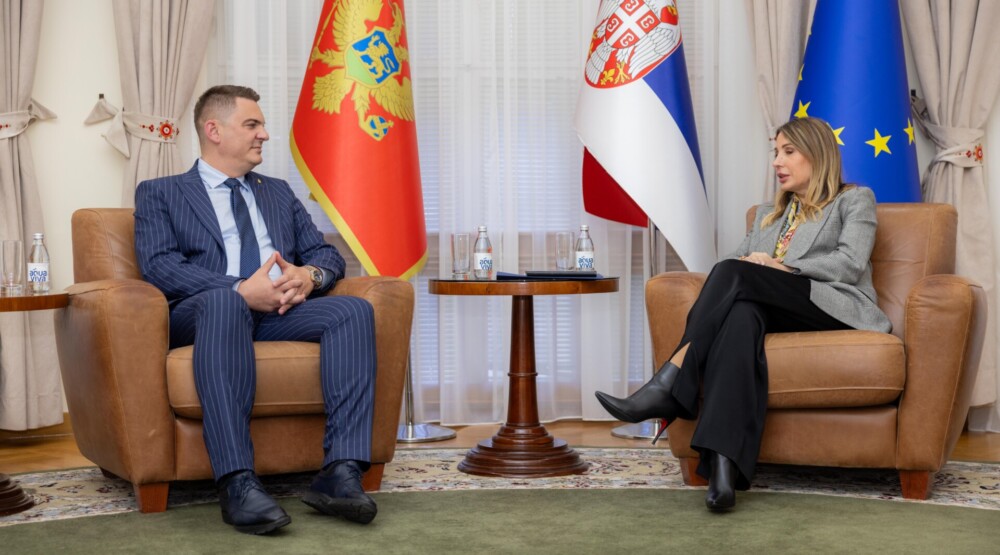 Šahmanović: Crna Gora voljna da nastavi sve zajedničke inicijative i započete projekte sa Srbijom