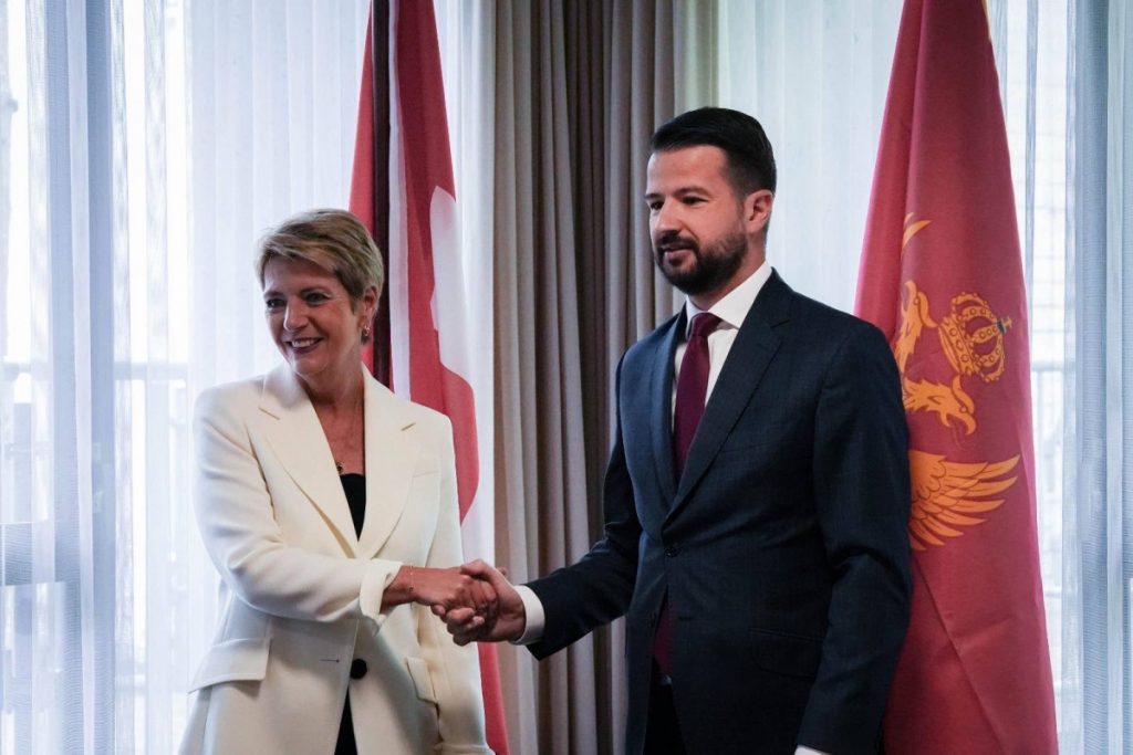 Milatović sa predsjednicom Švajcarske Kelen-Suter: Otvaranje ambasade u Bernu potvrda nove dinamike odnosa Crne Gore i Švajcarske