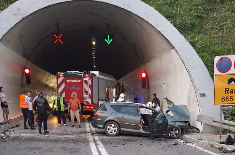 Udes kod Sozine, slupan automobil