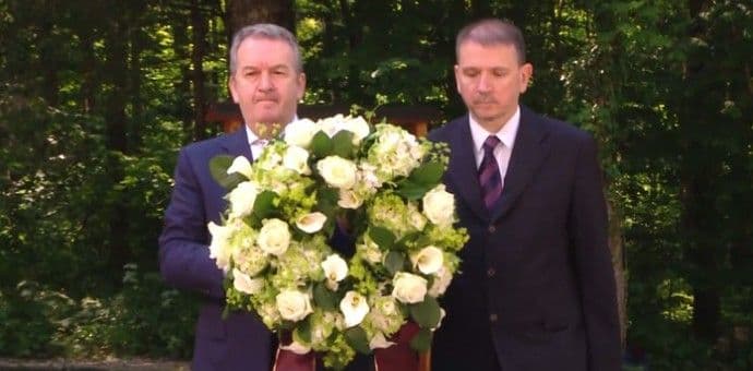 Pomen na Zidanom Mostu: Ko danas napada, juče je prvi vijence polagao