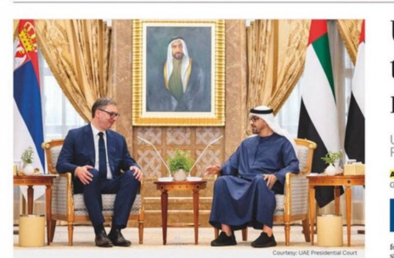 Mediji u UAE veliku pažnju posvetili posjeti Aleksandra Vučića