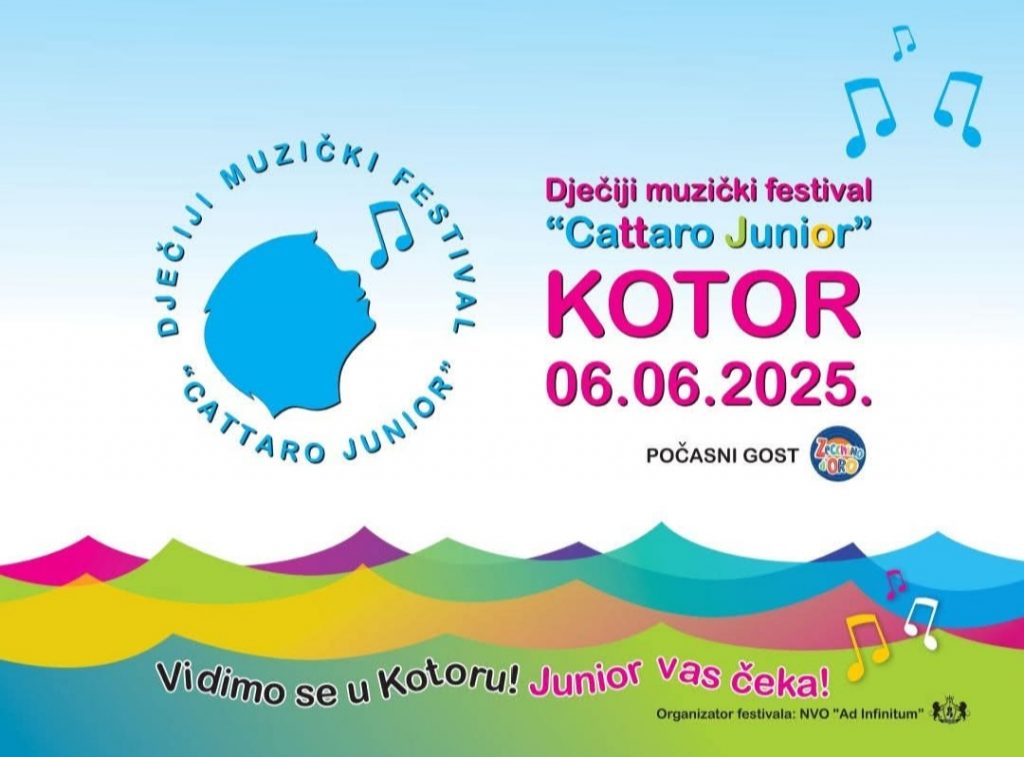Festival ,,Cattaro Junior“ 6. juna donosi dječji osmijeh u Kotor