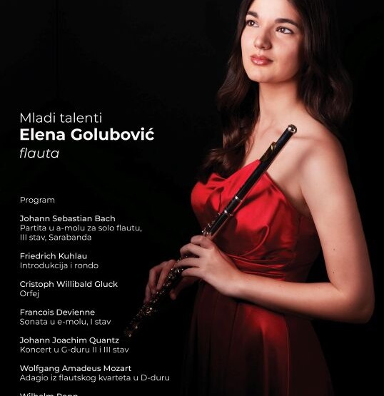 Elena Golubović sjutra priređuje solistički koncert u KIC-u