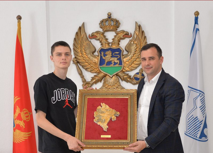 Prijem karatiste Balše Vojinovića