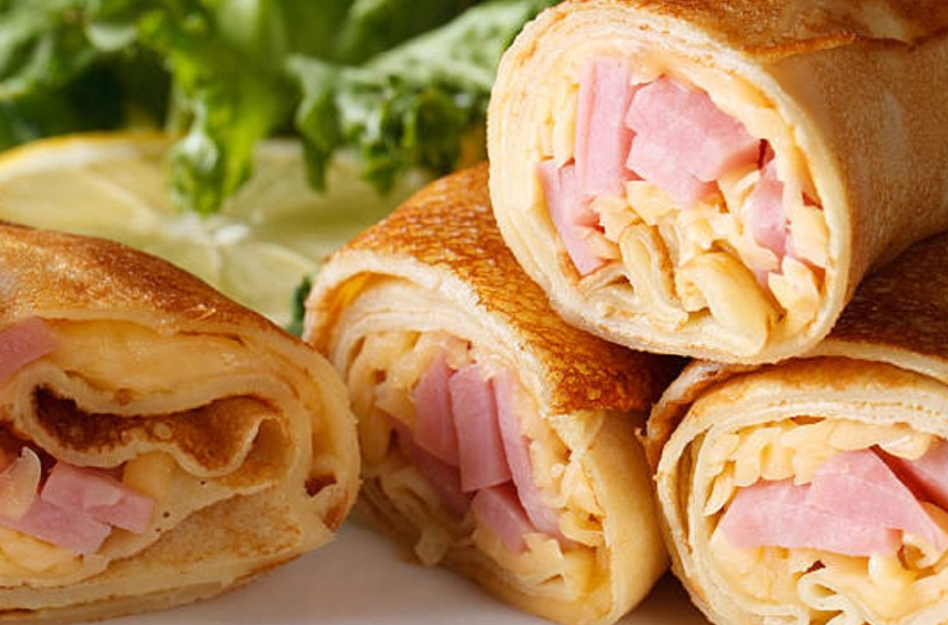 Tost rolnice sa šunkom i kačkavaljem