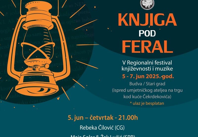 Peti festival regionalni pisaca “Knjiga pod feral“ počinje sjutra