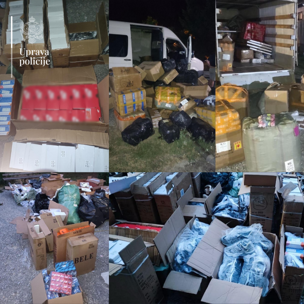 Zaplijenjena roba vrijedna 23.500 eura u Beranama: Krivična prijava zbog nedozvoljene trgovine