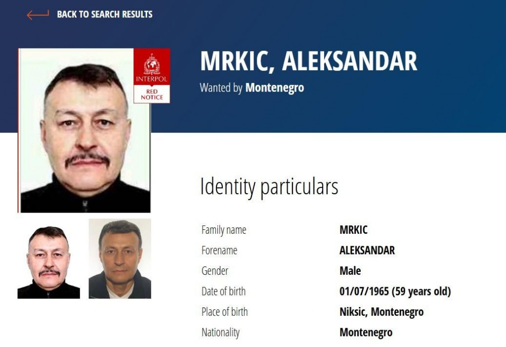 Raspisana međunarodna potjernica za Aleksandrom Mrkićem