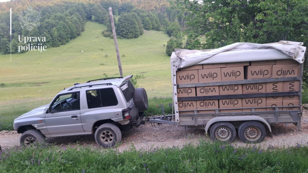 Policija zaplijenila robu vrijednu preko 315.000 eura: Uhapšen švercer iz Plužina