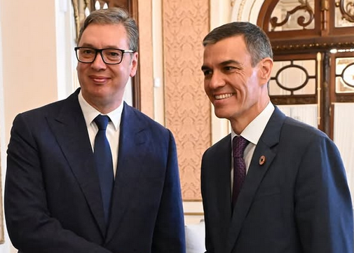 Vučić sa Sančezom: Izrazio zahvalnost na poštovanju teritorijalnog integriteta i suvereniteta Srbije!
