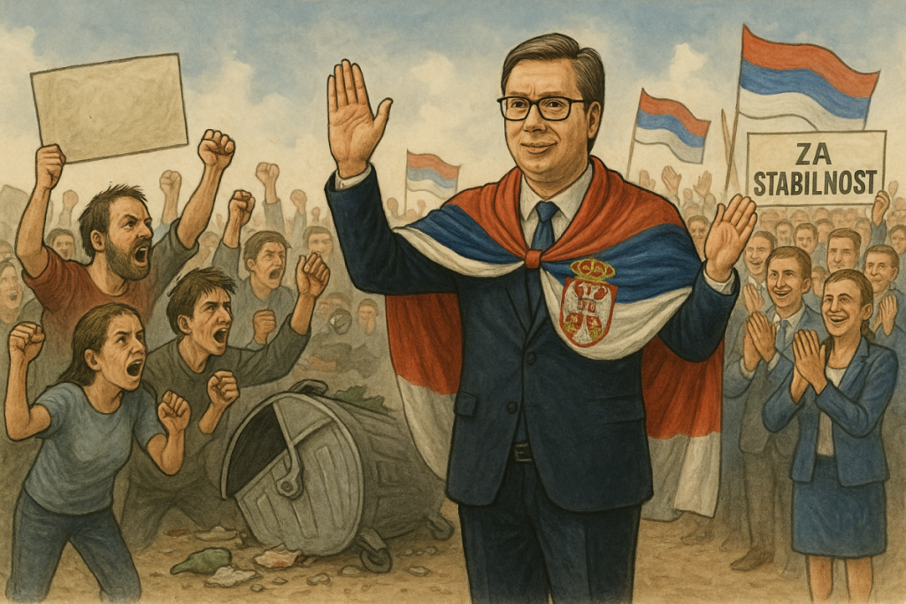 Pješaci haosa pali pred kraljem mira – Vučićeva velemajstorska pobjeda za budućnost Srbije!