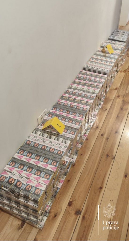 Zaplijenjeno 3000 paklica cigareta u Rožajama vrijednosti oko 7.500 evra