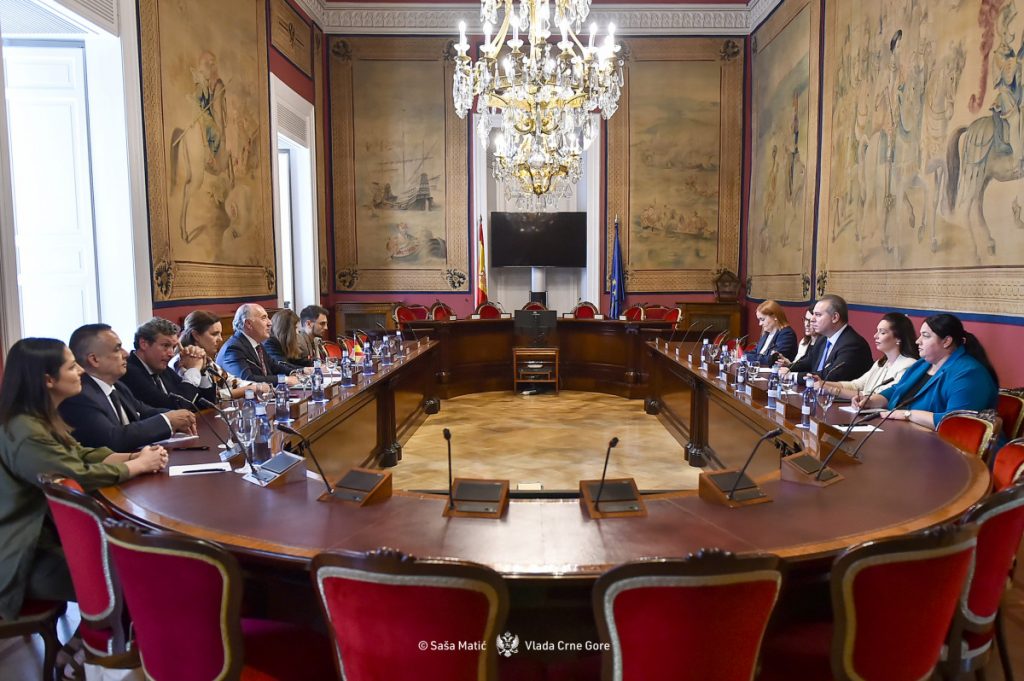 Ivanović sa predsjednikom i članovima Odbora za spoljne poslove Senata Španije: Snažna podrška Crnoj Gori na evropskom putu
