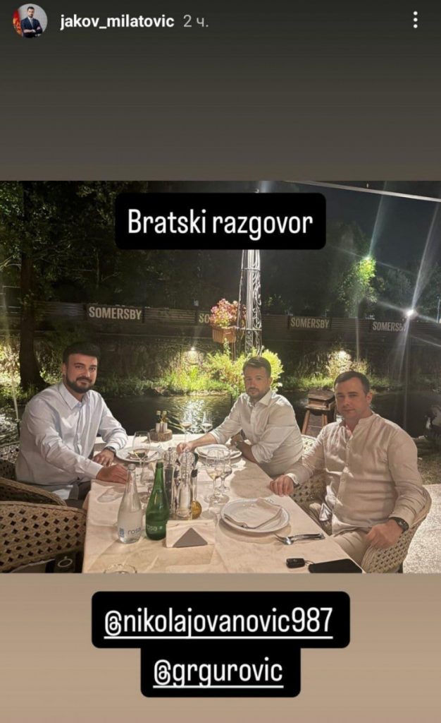 Bratski razgovor? Milatović objavio fotografiju sa Jovanovićem i Grgurovićem
