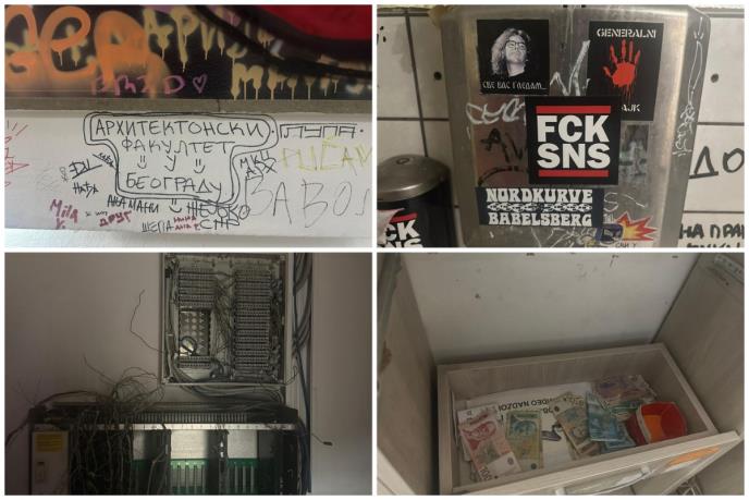 Bruka i sramota lopova blokadera-zgubidana: Pogledajte šta su sve ukrali iz Studentskog kulturnog centra Beograda!