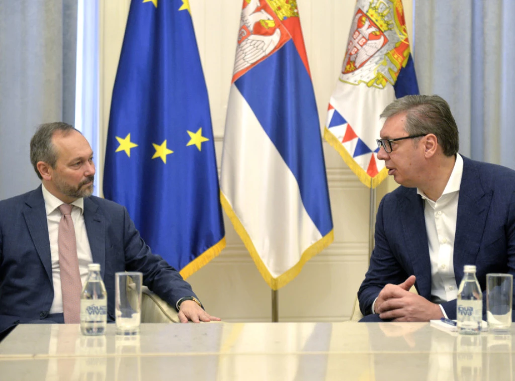 Vučić primio Žiofrea u oproštajnu posjetu: Posebno razgovarali o Planu rasta za Zapadni Balkan