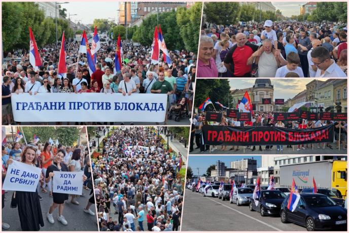 „Želimo mir i normalan život“: Danas skupovi protiv blokada u 75 gradova i opština širom Srbije