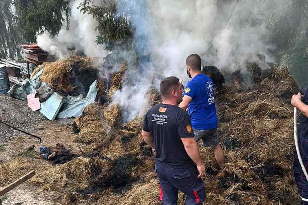 U Bijelom Polju gorjeli katun i šume: Vatrogasci spasili i gosta zagljavljenog u ugostiteljskom objektu