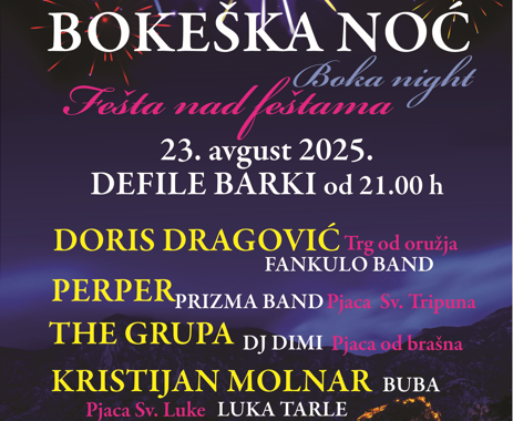 More svjetla, muzike i tradicije – Bokeška noć 2025