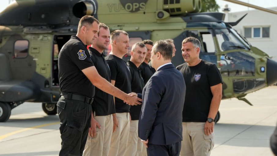 Dačić dočekao Helikopterske jedinice MUP-a koje su gasile požar u Crnoj Gori