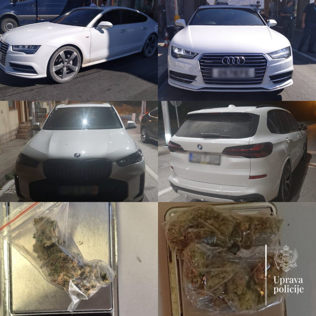 Na granici uhapšene dvije osobe, oduzeta droga i vozila