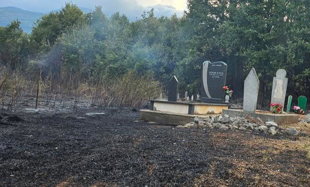 Požar u Ostrosu stavljen pod kontrolu, sačuvane kuće i groblje