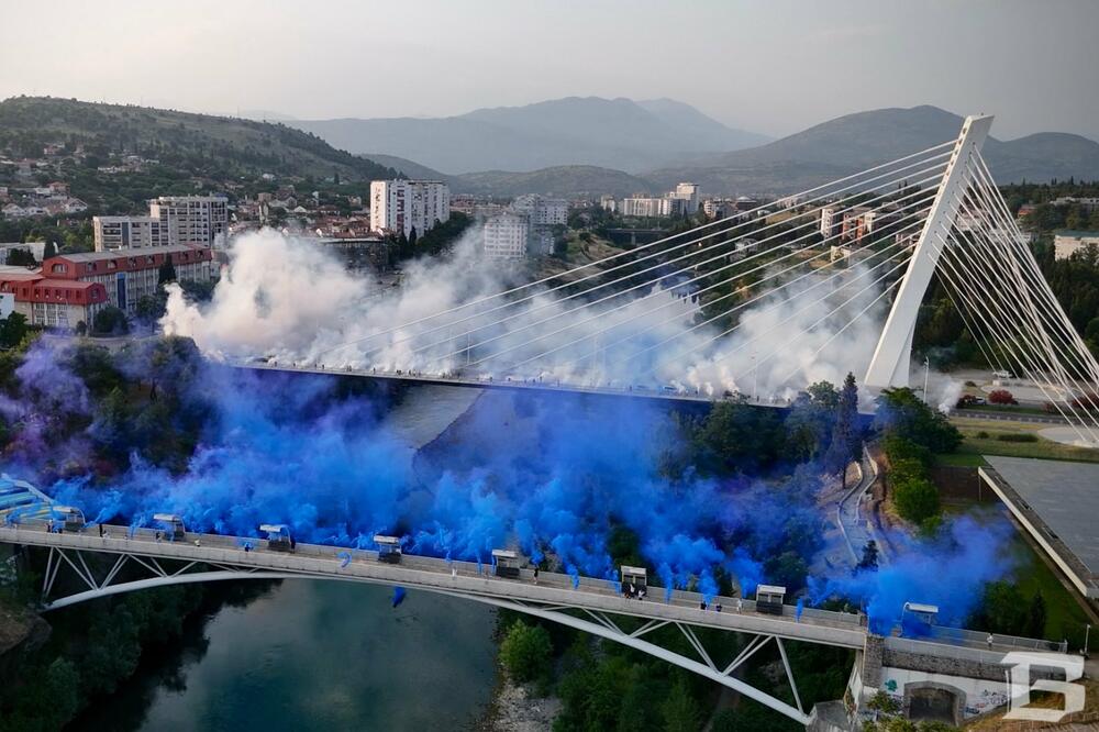 Plavo-bijela Podgorica: Varvari slave 100 godina Fudbalskog kluba Budućnost
