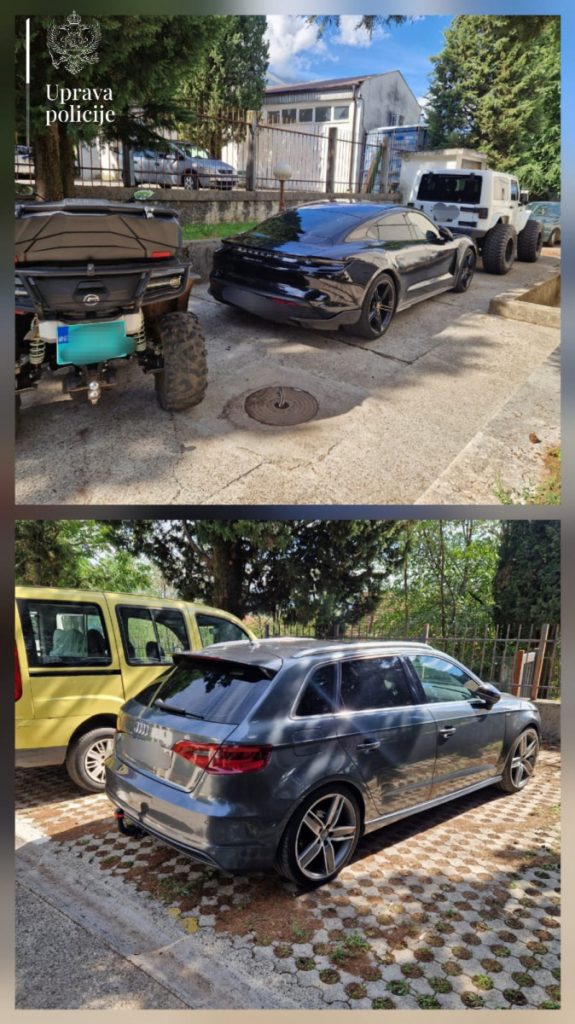 Pretresi u Danilovgradu: Oduzeta četiri automobila i kvad
